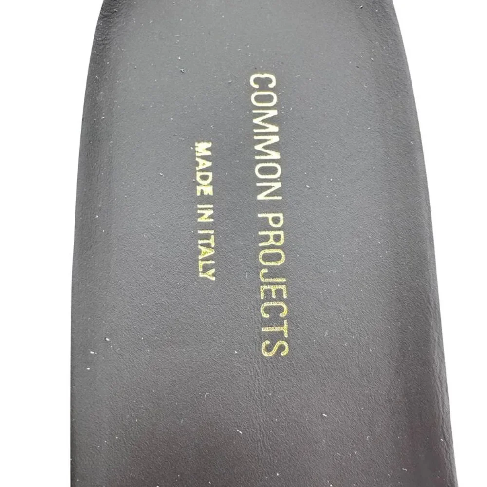 Common Projects Lace-Up Hiking Boots in Black Leather